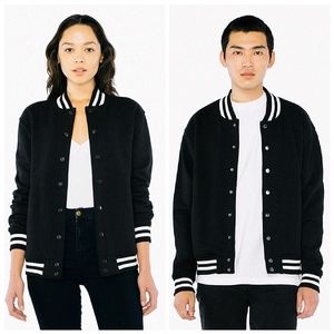 American apparel varsity jacket unisex